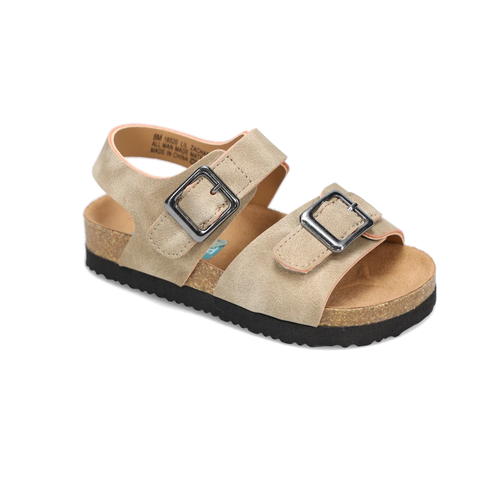 lil Shop Kid's Toddler Lil Zachary Taupe Nubuck | Boy's Sandals by