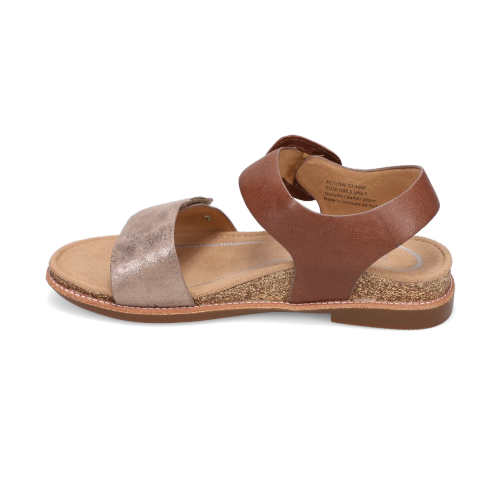 Shop Women's Claire Taupe Multi | Women's Comfort Sandals by