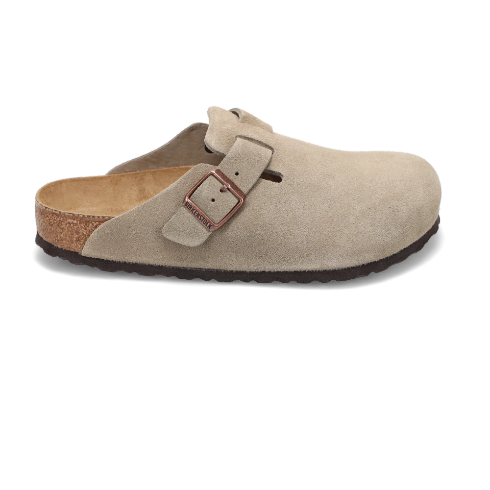 Birken1stock Boston Taupe Suede footbed clogs size 38 sold