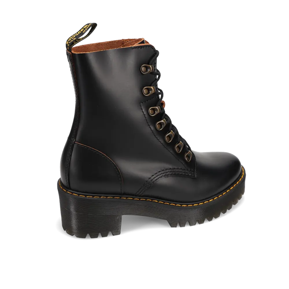 Dr martens leona vintage smooth black hotsell