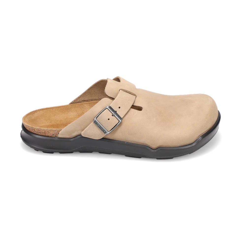 mens birkenstock clogs tobacco Boston Soft Oiled Leather Rugged clog with cushioned cork footbed Birkenstock Boston Crosstown Tobacco Brown
