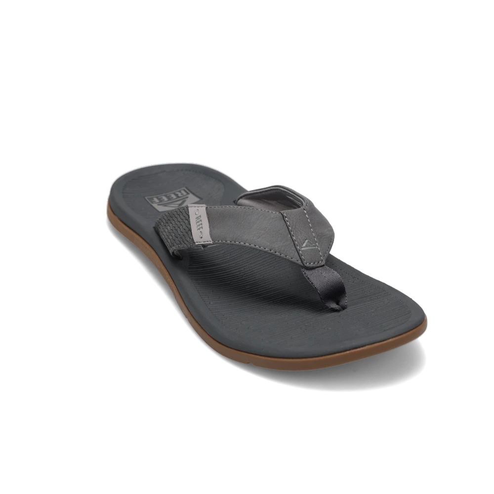 NWT Mens Reef Santa Ana Flip Flops Cushion Comfort Gray Size 14 Men main image 3
