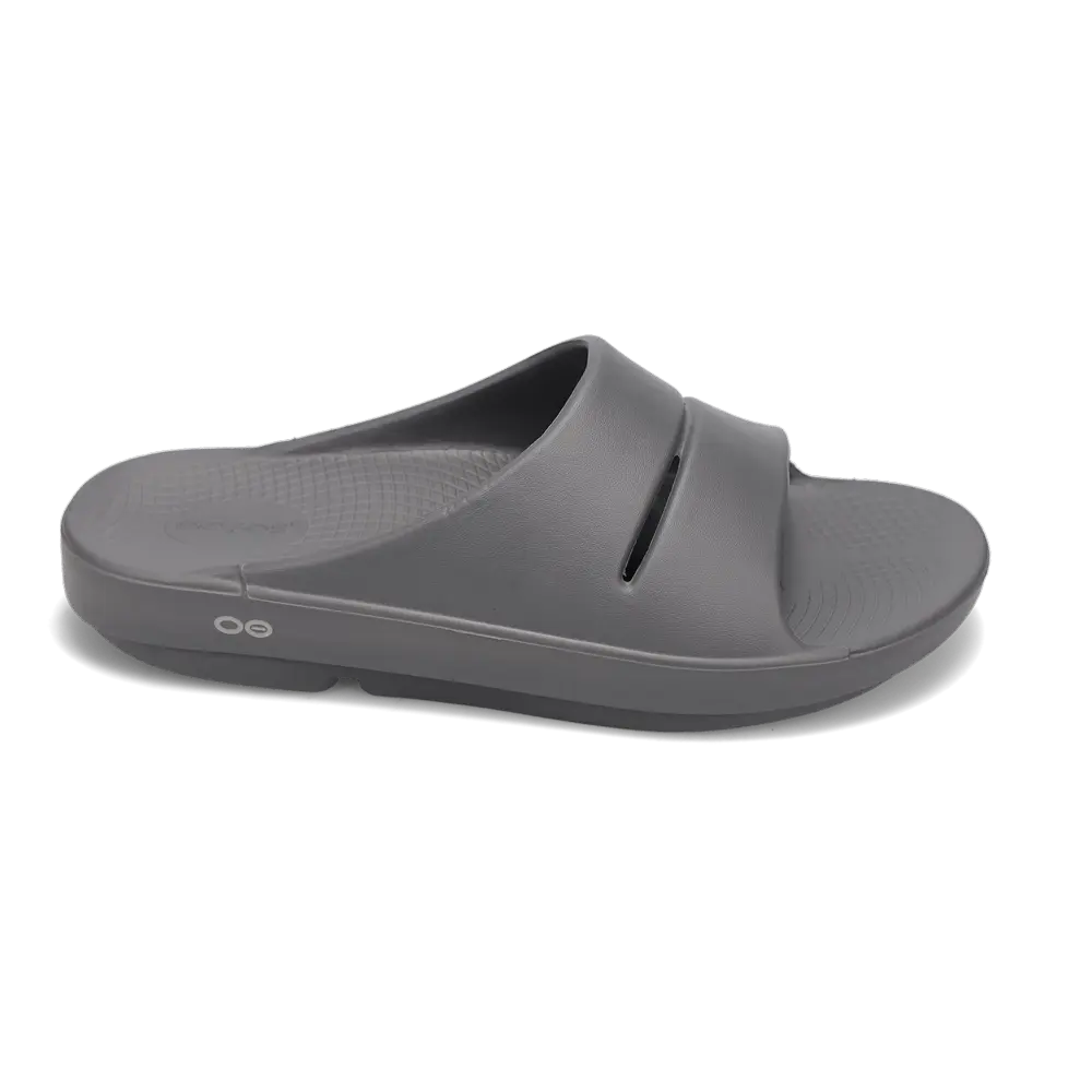 靴 OOFOS OOahh - Slate OOFOS OOahh Men's Slate – Holabird Sports