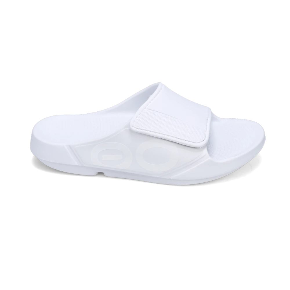 Shop Men's OOahh Sport Flex White | Men's Sandals by Oofos