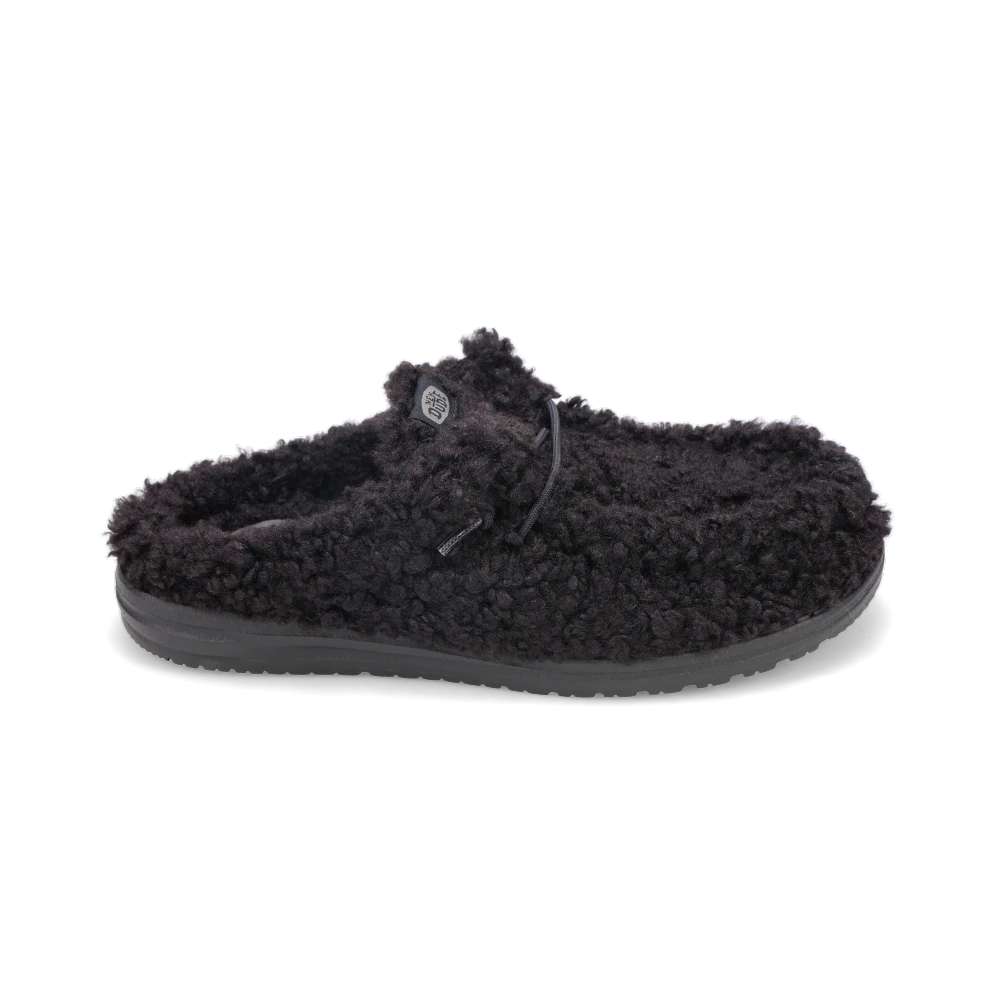 Shop Men's Wally Slipper Black/Black | Men's Slippers by HEYDUDE
