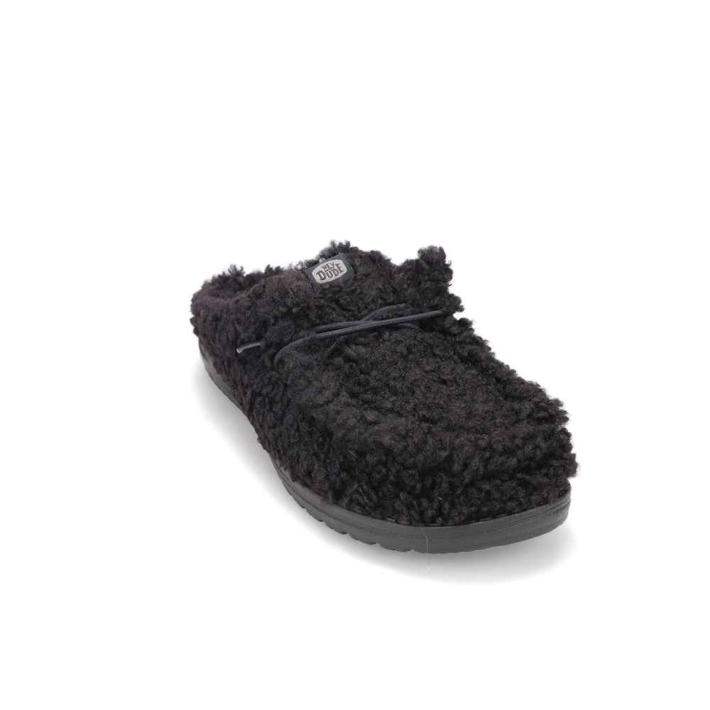 Shop Men's Wally Slipper Black/Black | Men's Slippers by HEYDUDE