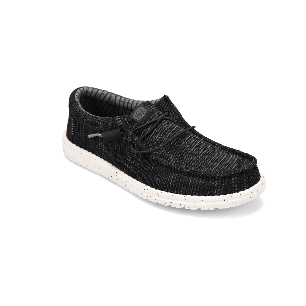 Shop Men's Wally Stretch Sox Black/White | Men's Lifestyle Shoes