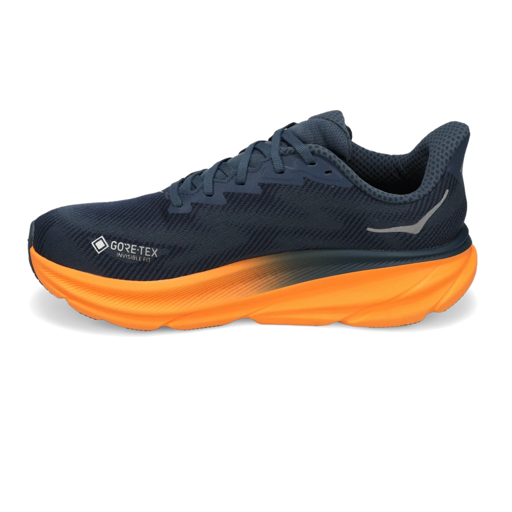 トンペン HOKA Clifton 9 GTX Men's Shoes Stormy Skies/Orange Zest | Running