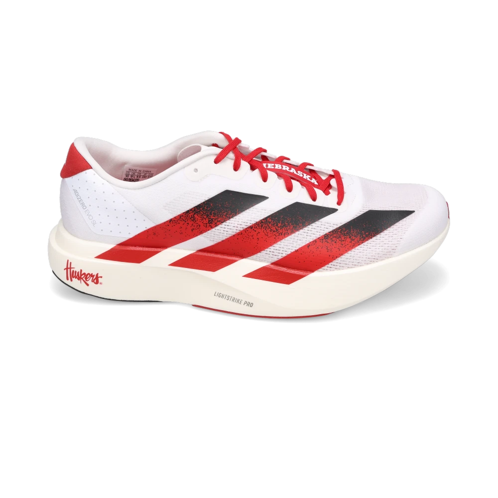 Men's Adizero EVO SL Nebraska White/Red/Black – Tradehome Shoes
