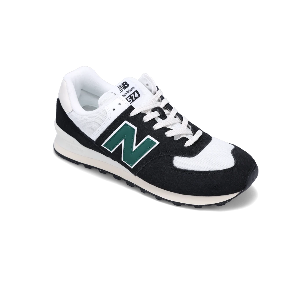 New balance 574 black green best sale